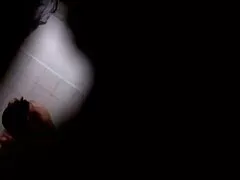 Os passageiros voam depois dotado gay amador de um passeio relaxante desafiador no salão